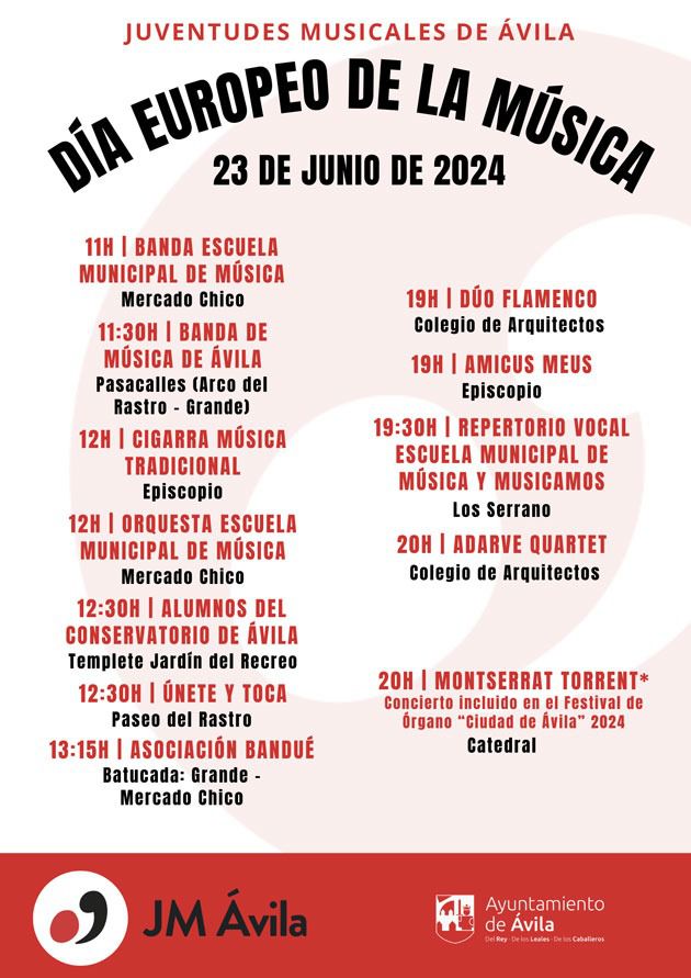 Agenda: Día Europeo de la Música en Ávila