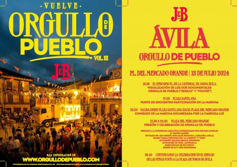 Agenda del fin de semana en Ávila con el Orgullo por bandera