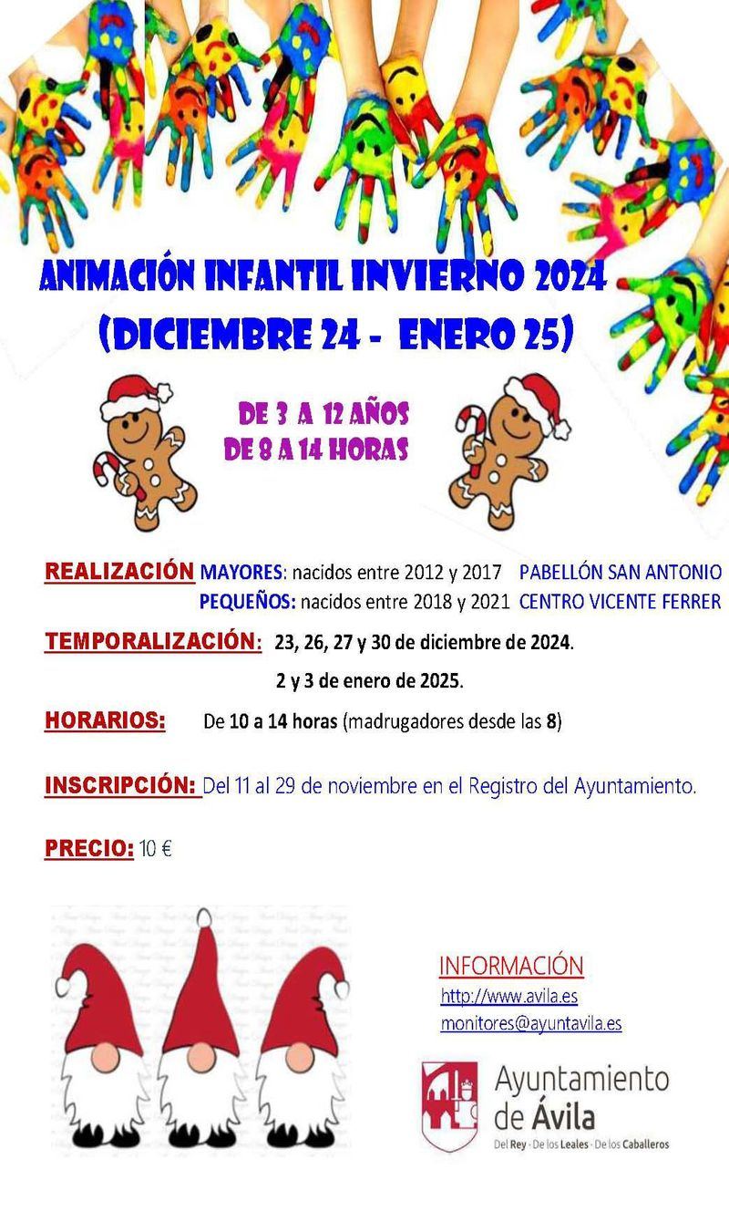 Agenda: Animación infantil de invierno en Ávila