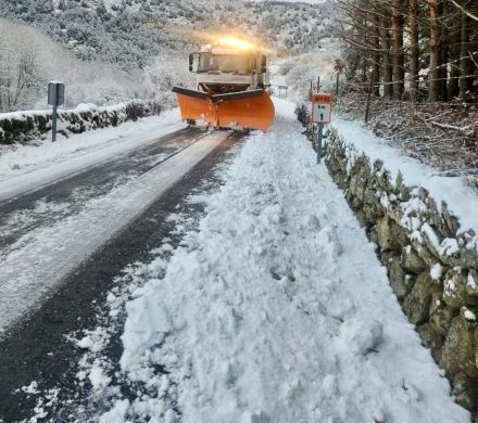 Intervención en la Zona II por nevadas: 35 toneladas de fundentes desplegadas