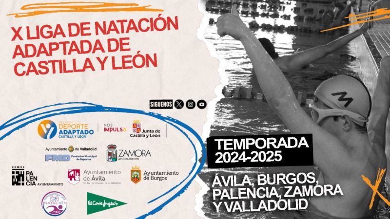 La X Liga de Natación Adaptada de Castilla y León recalará el domingo en Ávila